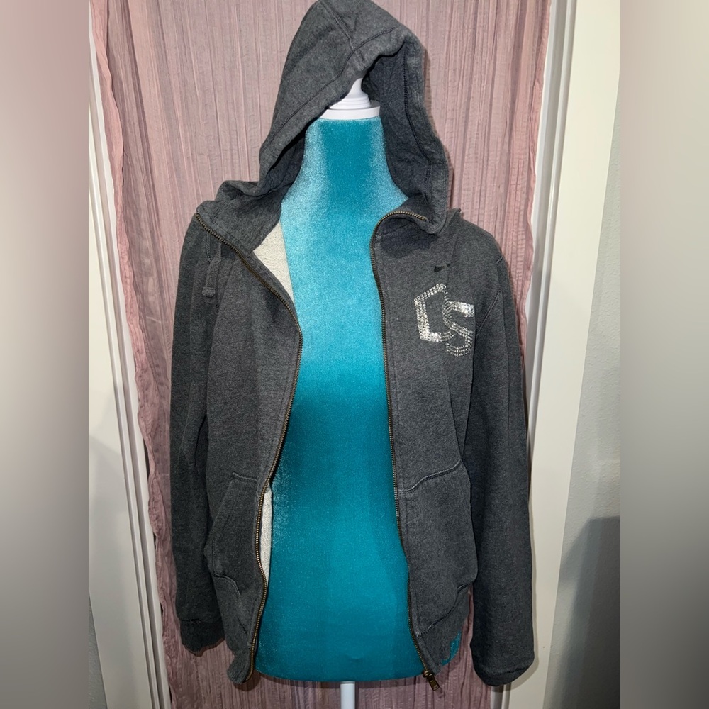 Nike Gray Zip-Up Hoodie with OSU Logo